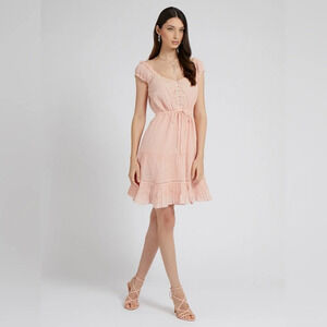 ✨Host pick ✨ Lucky Brand Fit and Flare Pink Mini Dress